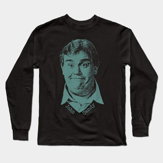 John Candy // 90s Aesthetic Design Long Sleeve T-Shirt by Knockbackhaunt